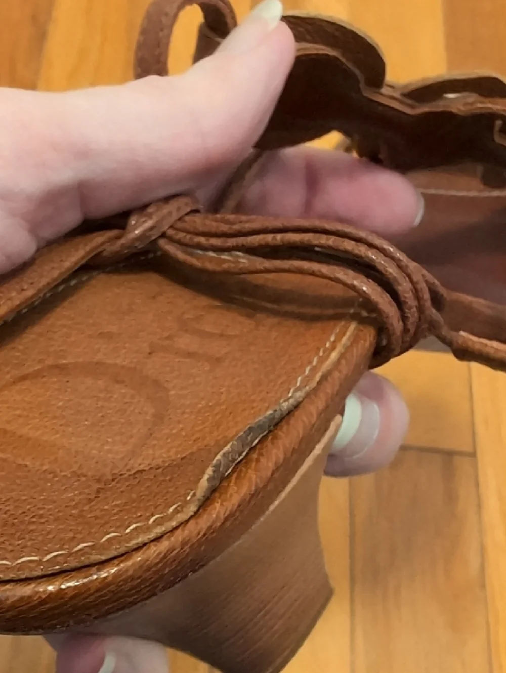 Dior Brown Leather Strapy High-Heel Sandals - Picture 8 of 13